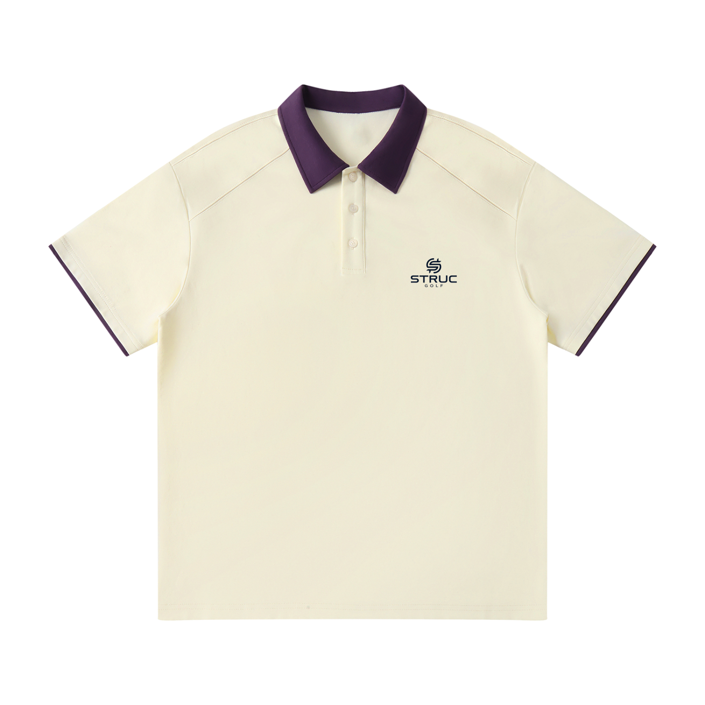 Contrast Collar Raglan Polo Shirt